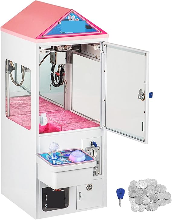 Mini Claw Crane Machine 150W Electronic Claw With LED Lights Candy Plush Toy Grabber Anti-rust Shake-proof Diversified Use Durability, Efficience