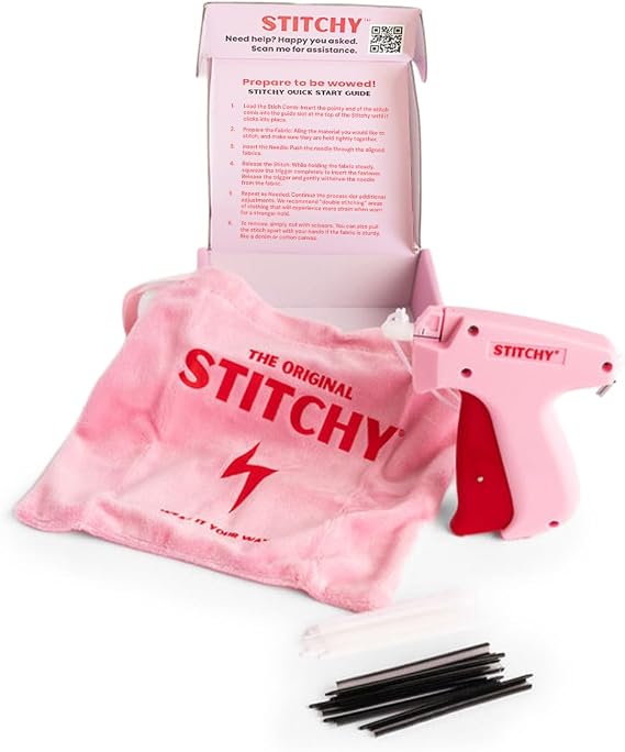 Stitchy Portable, TSA-Safe, No-Sew Instant Hemming Tool with Refills
