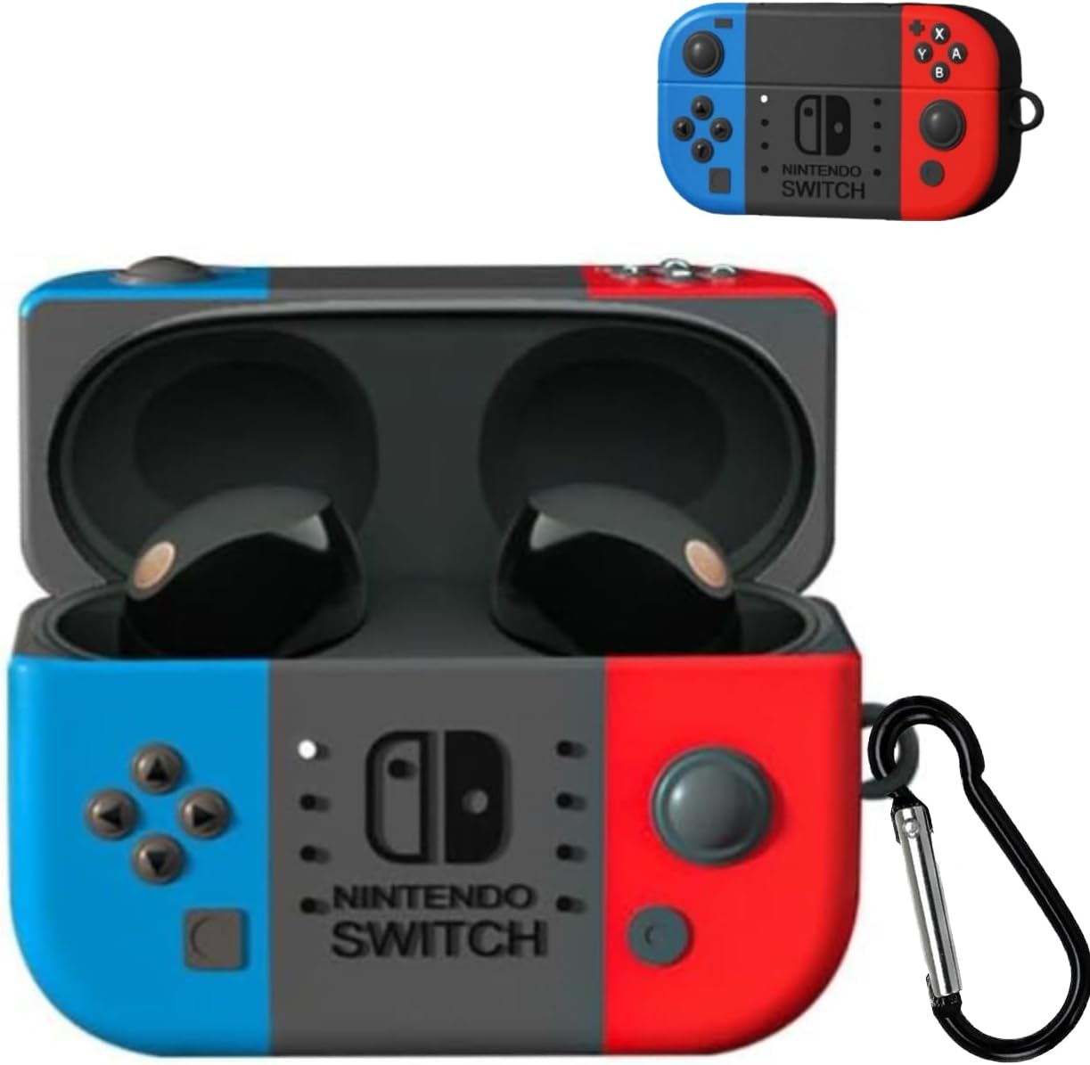 For SONY WF-1000XM5 Case YCJDP with Hook & Loop, Cute Moe, Waterproof and Dustproof, Lightweight, Can Charge While Worn, Shock Resistant, Odorless, Soft Silicone Protective Cover Playstation