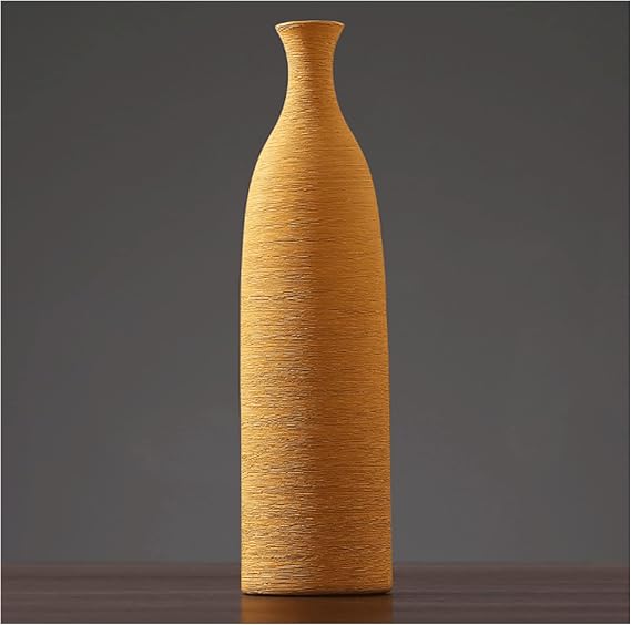 Modern Ceramic Flower Vase for Pampas Grass Branches,Desktop Vase Ceramic White Decorative, Desktop Vases for Living Room Decoration Porch, Ceramic Modern Flower Bud Vase for Wedding