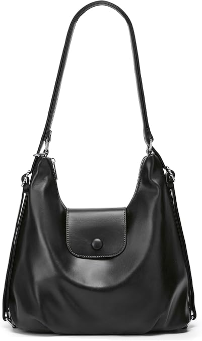 Retro Stylish PU Leather Hobo bag Tote Commute Purses Large Shoulder Crossbody Purses Convertible Bags