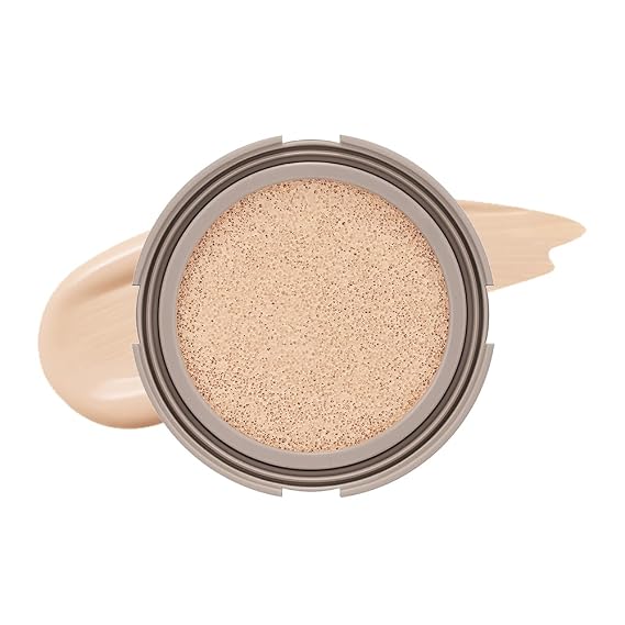 MOONSHOT KOREA Conscious Fit Cushion Foundation Flawless Coverage,Glass skin,Long-Lasting, Lightweight, Buildable Coverage,k-beauty (17N Cosmic Latte, [refill] Conscious Fit Cushion)