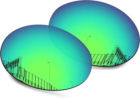 Well-aimed Replacement Lenses Compatible with Oakley Eye Jacket Redux OO9438 Sunglasses - Green Iridium Polarized