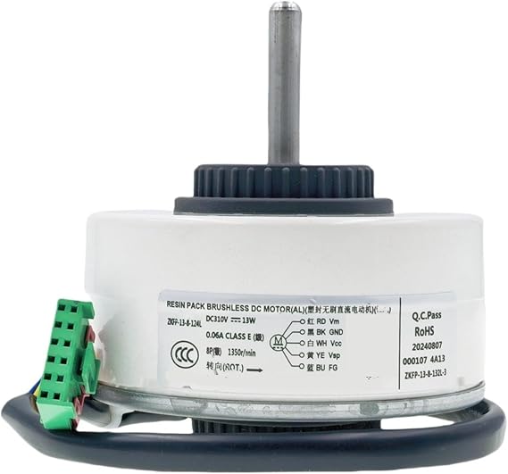 Air Conditioner Indoor Unit DC Fan Motor, Compatible For AUX, ZKFP-13-8-124L DC310 13W 1350r/min Conditioning Parts