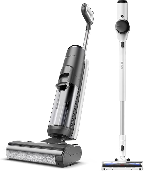 Tineco Floor ONE S5 PRO 2 Cordless Wet Dry Vacuum Smart Hardwood Floor Cleaner Machine Pure ONE Air Pet Cordless Smart Vacuum Cleaner, Super Lightweight Stick Vacuum, Ideal for Pet Hair