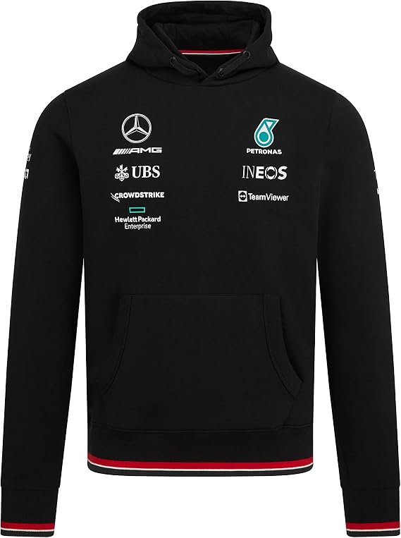 Mercedes AMG Petronas Mercedes-AMG Petronas Formula One Team - Official Formula 1 Merchandise - 2022 Team Hoodie - Black - L