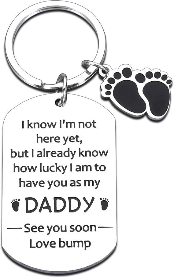 New Dad Gifts for Men: First Fathers Day Keychain