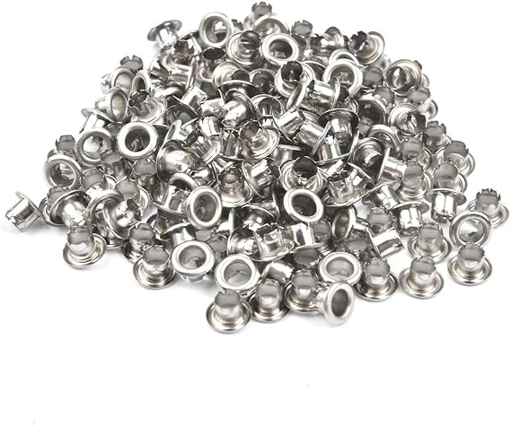 QLOUNI Metal Grommets Eyelets (3/16" (5mm) 500 Pcs)