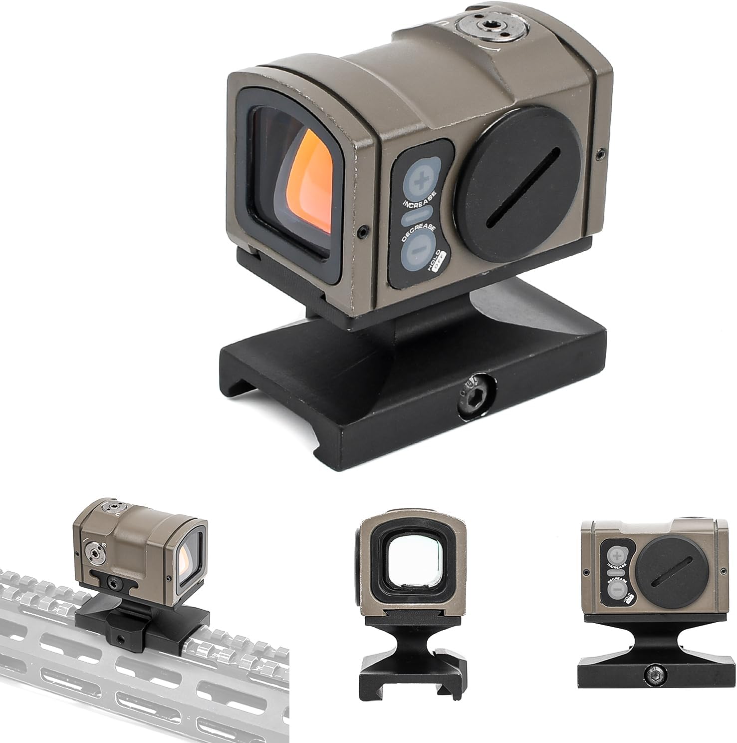 Aim point ACRO P-2 レットドットサイト レプリカ G LOCK用マウントと20mmレイル対応 REPTILIA タイプ ハイローマウント付 セット