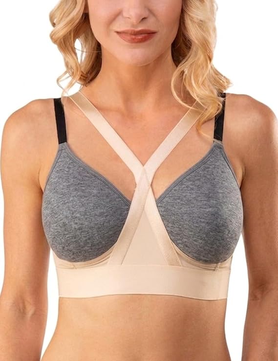Isavela BR00 Symmastia Prevention Bra, Sternum Compression for Stage 1 Post-Surgical Recovery, Chest Wrinkle Prevention