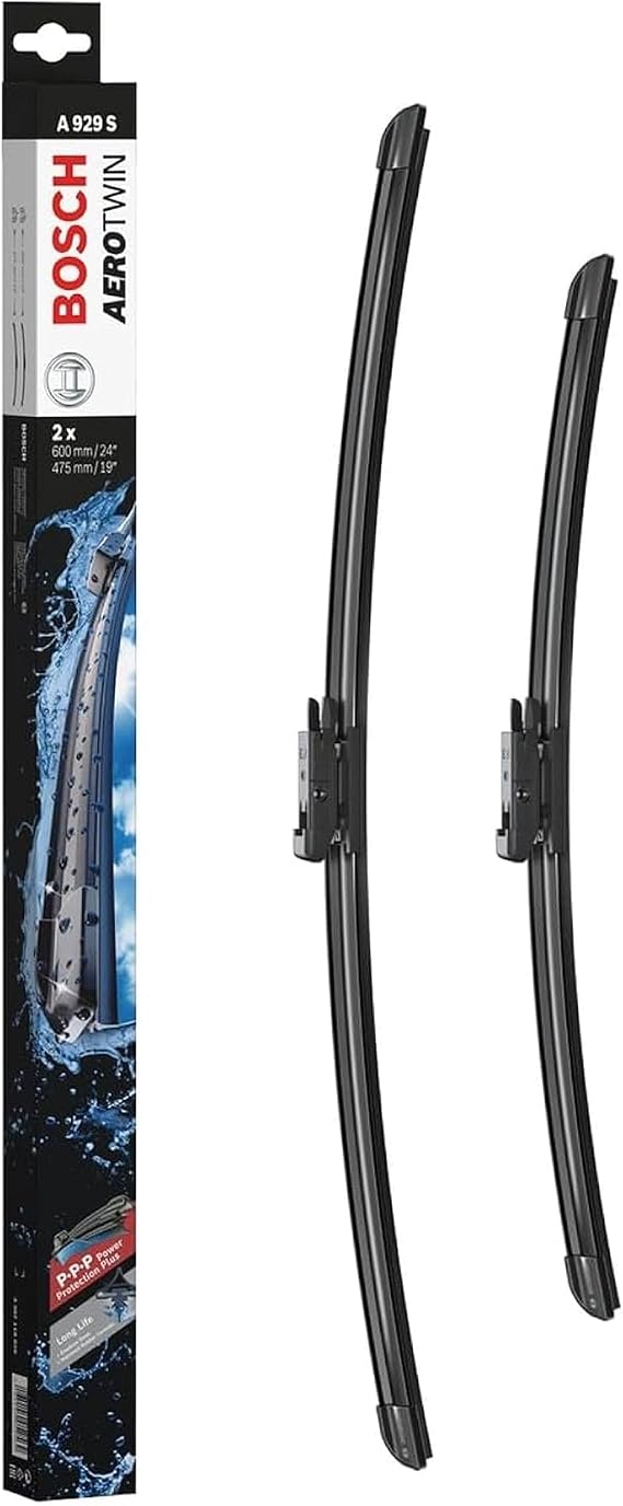 Bosch Automotive Aerotwin 3397118929 Original Equipment Replacement Wiper Blade - 24"/19" (Set of 2) Pinch Tab | Driver and Passenger Side Original Equipment Replacement Blades