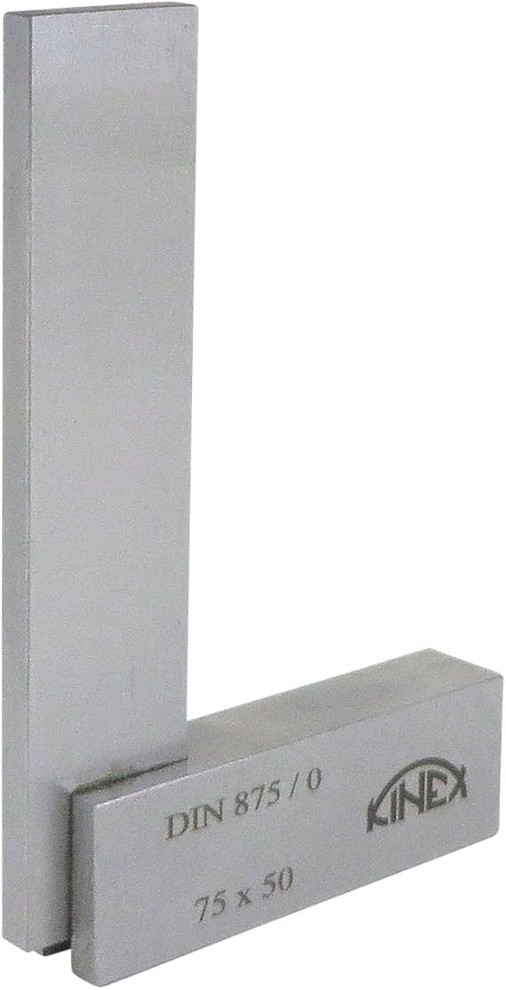 Kinex 4026-02-007 Solid Machinist Square 3 x 2 Inches (75 x 50 mm) DIN 875/0 (Square w/in 7 microns or 0.0002 Inches)