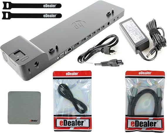 HP UltraSlim Dock 2013 Docking Station (D9Y32AA#ABA) + Starter Kit Bundle
