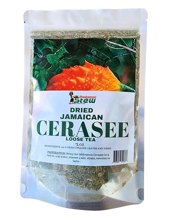 Cerasee Tea 4 oz - Jamaican Bitter Melon Herb, Loose Leaf | Momordica Charantia | Wildcrafted - Rastaman Stew