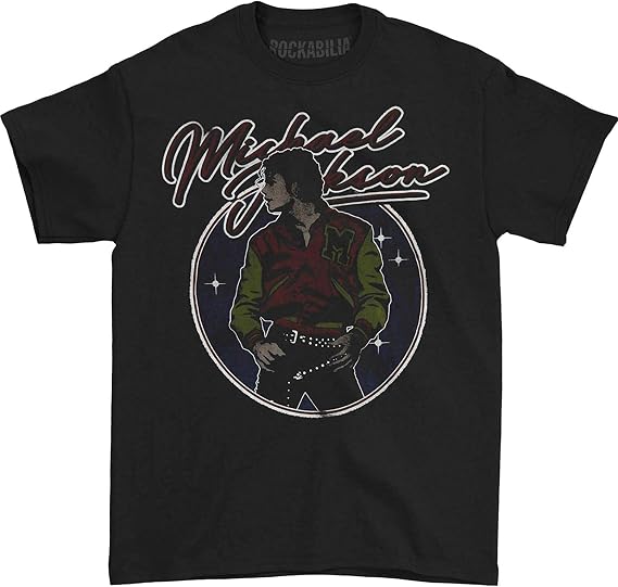 Michael Jackson Men's MJ Thriller Varsity Jacket T-Shirt Black