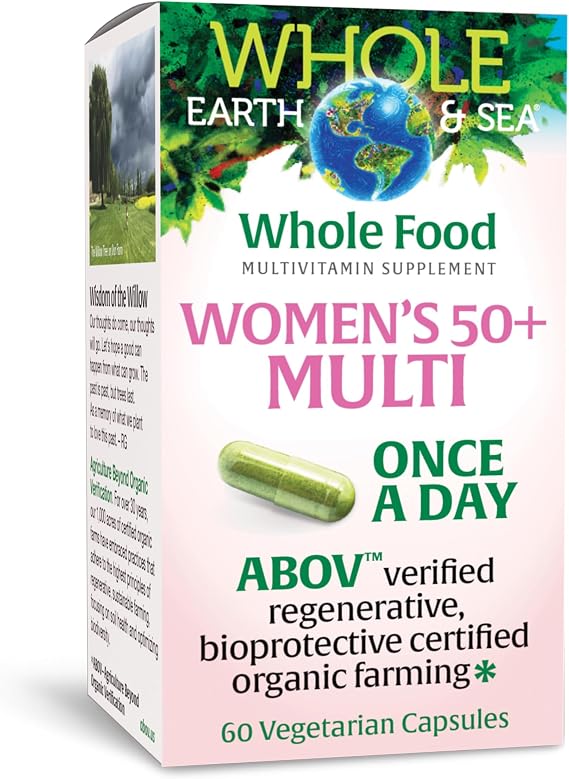 Natural Factors Womens 50+ Once A Day Multivitamin & Mineral 60 Vegetarian Capsules