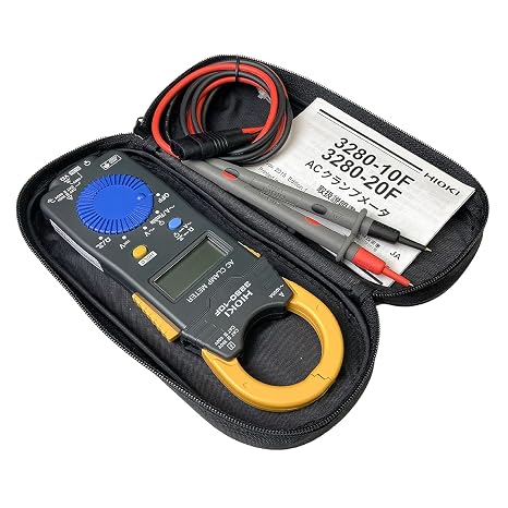 HIOKI AC Clamp Meter 3280-10F AC Current 1000A Average Value Tester DMM Made in Japan with Test Leads, Portable Case Included Parallel Import