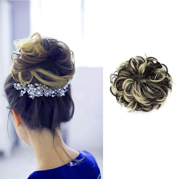 FUT Scrunchy Scrunchie Updo Hairpiece Messy Hair Bun Extensions Chignons Hair Piece