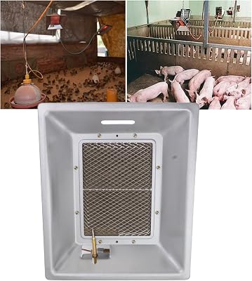 Jeanoko 1PCS Chick Heating Plate, Brooder Heat Plate, Manual Infrared Ceramics Catalytic Heating Incubation Equipment for Chicken Coops Poultry Heating
