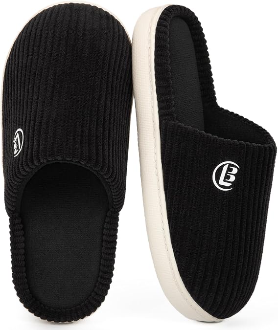 LongBay Women's Slippers Soft Comfy Memory Foam Slip-On Indoor House Shoes with Non-Slip Sole