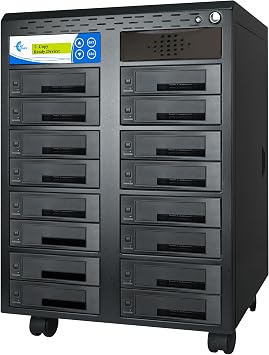 EZ Dupe SATA II Hard Drive / SSD Duplicator & Sanitizer - Leopardo 1 to 16 HDD Cloner 300MB/s