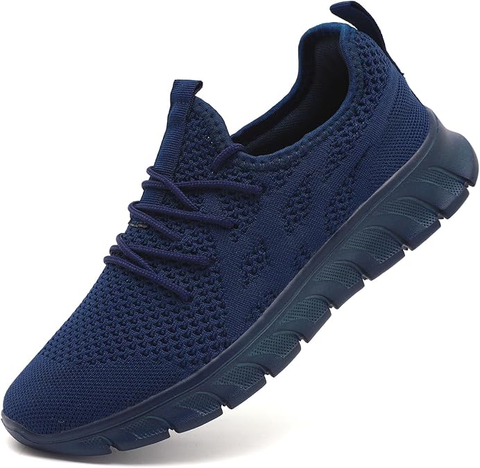 Men's Mesh Breathable Sneakers Lightweight Non Slip Walking Shoes Athletic Running Gym Trainers