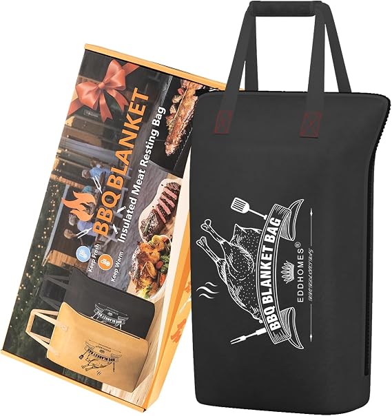 BBQ Blanket for Resting Meat, Reusable Smoker Grilling Meat Insulated Brisket Resting Blanket Bag, Smoker Meat Resting Blanket Bag for Men, Dad, BBQ Lovers, Christmas Gifts&Stocking Stuffers