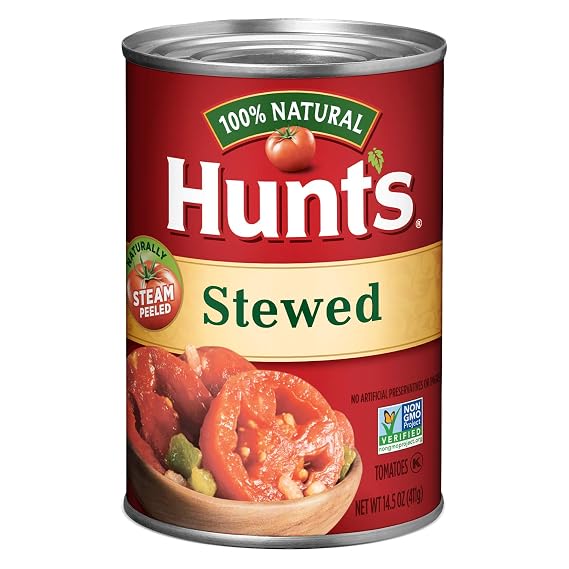 Hunts Stewed Tomatoes, Perfect for Chili & Soups, 14.5 oz. Can