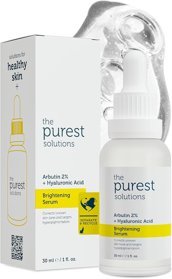 The Purest Solutions, Leke Karşıtı ve Leke Görünümü Önleyici Arbutin Cilt Bakım Serumu 30 ml (Arbutin%2 + Hyaluronic Acid)