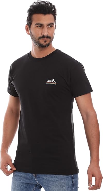 Mens Cotton Rich Crew Neck Tshirt, Graphic Tee | Ultra Soft, Breathable, Tag Free (Made in Egypt)