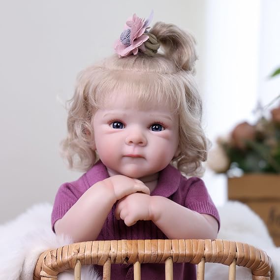Reborn Baby Dolls, 18 Inch Realistic Toddler Doll Girl