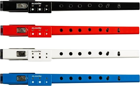 Artinoise RE.CORDER Acoustic-Digital Recorder Musical Wind Instrument (Wireless, Interactive) with MIDI capabilities, app for learning music, and sound library