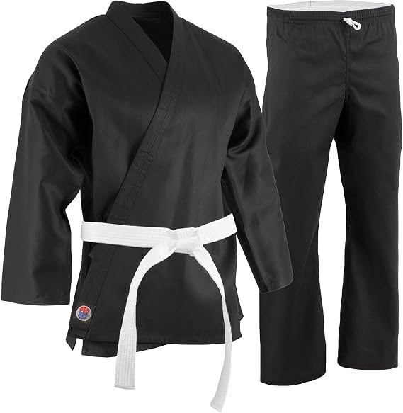 ProForce 6oz Student Karate Gi / Uniform - Black - Size 0000