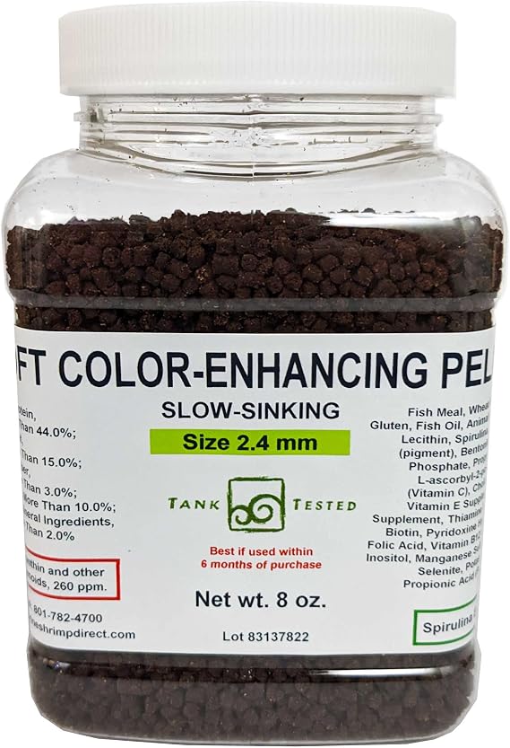 Brine Shrimp Direct Soft Color-Enhancing Pellet 2.4mm, 8 oz