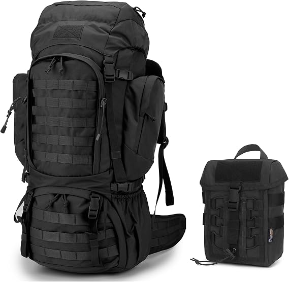 Mardingtop 60L Hiking Backpack+ Molle Tactical Utility Pouch