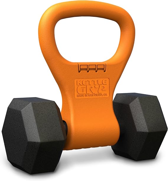 KETTLE GRYP Dumbbell to Kettlebell Grip Converter Handle, Made in USA