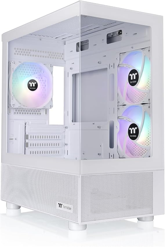Thermaltake View 170 TG ARGB Snow Micro-ATX Mini Tower PC Case, White CA-1Z4-00M6WN-00 CS9125