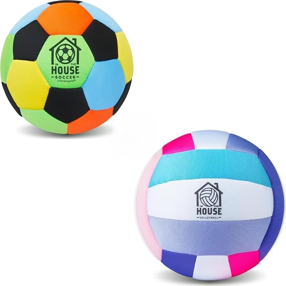 in The House Sports Soccer Ball & Volleyball for Indoors