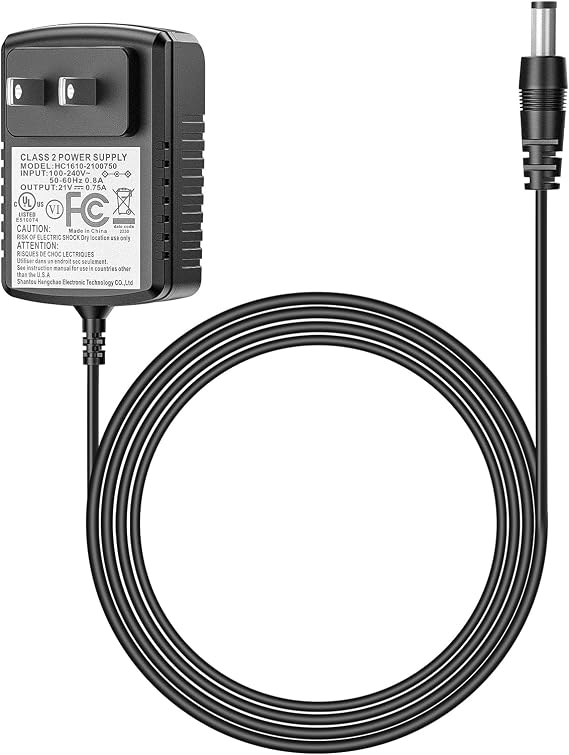 SEESII Lithium Battery Charger, 21V 0.75A Battery Adapter