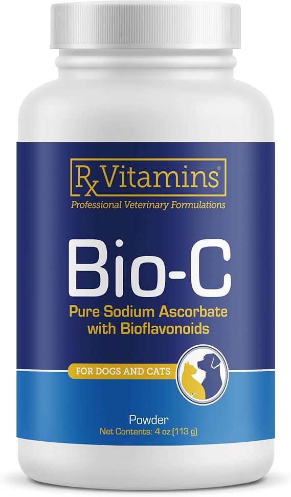 Rx Vitamins Bio-C - Vitamin C for Dogs and Cats - 4 oz | with Lemon Bioflavonoids for Antioxidant Support - Helps Support Immunity & Promote a Healthy Skin & Coat