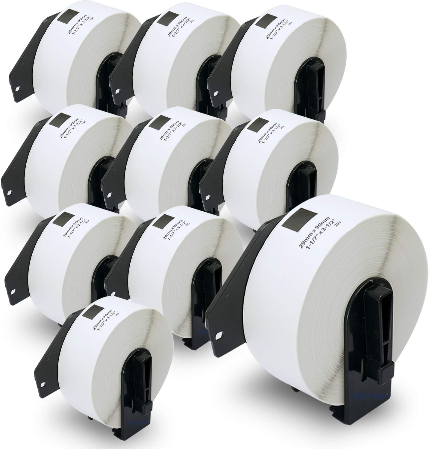 BETCKEY - Compatible Address Labels Replacement for Brother DK-1201 (1.1 in x 3.5 in), Use with Brother QL Label Printers [10 Rolls/4000 Labels]