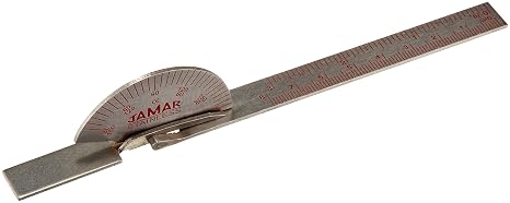 Jamar 52607 Stainless Steel Short Finger Goniometer, 6" Length
