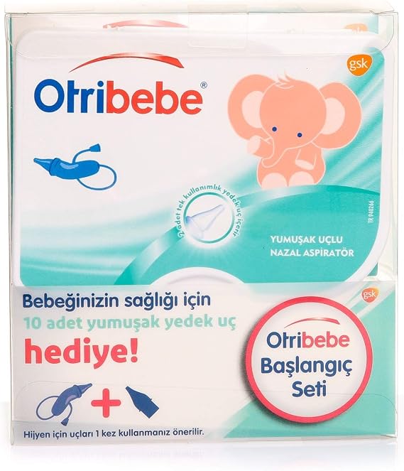 Otribebe Nazal Aspiratör Başlangıç Seti - 10 Adet Yedek Uç Hediyeli