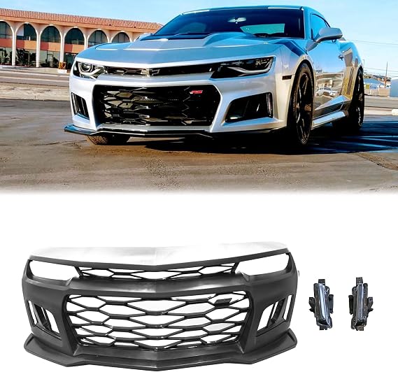FREEMOTOR802 Front Bumper Fits 2014-2015 Chevrolet Camaro, ZL1 Style, V3