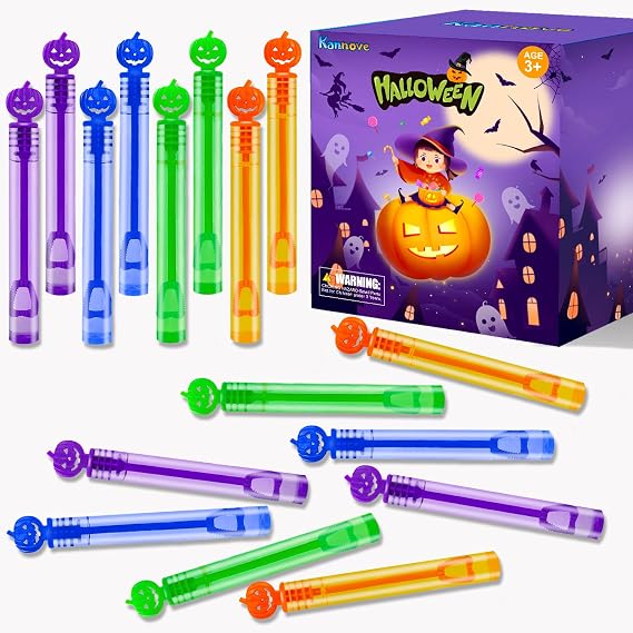 32PCS Halloween Party Favors Goodie Bag Stuffers,Mini Bubble Wands for Kids