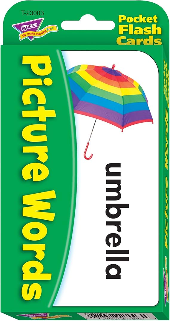 Picture Words Pocket Flash Cards