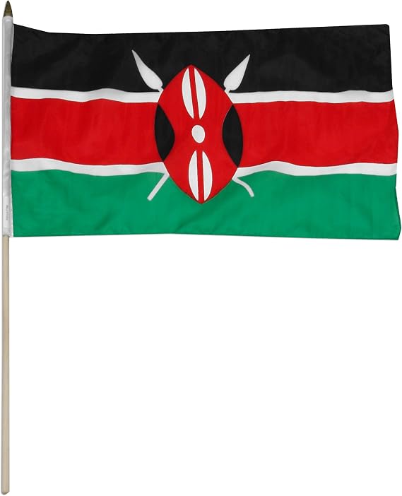 US Flag Store Kenya Flag, 12 by 18-Inch
