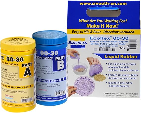 EcoflexTM 00-30 Super-Soft, Addition Cure Silicone Rubber, Pint Unit