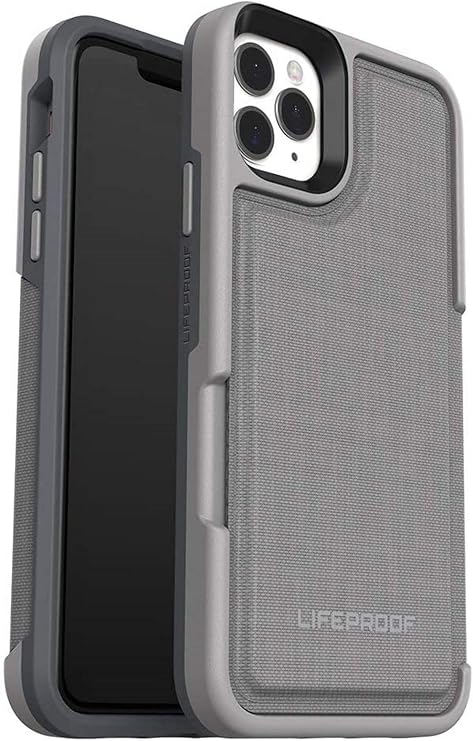 LifeProof FLIP SERIES Wallet Case for iPhone 11 Pro - CEMENT SURFER (WET WEATHER/SLATE GREY/CAPRI)