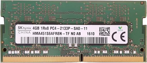 SK Hynix 4GB 1Rx8 PC4-17000 DDR4-2133 1.2volt CL15 260 Pin Sodimm Memory p/n HMA451S6AFR8N-TF
